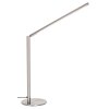 NOWA Carlo LED Tischlampe, Tischleuchte modern dimmbar für Wohnzimmer in Nickel-Matt
