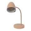 NOWA Jason moderne Tischlampe aus Metall mit champagnerfarbenem Metallschirm E14