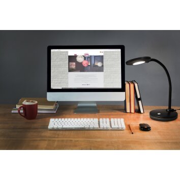Carmen moderne gebogene LED-Tischleuchte, dimmbar, 3000 K, 300 lm, 3,5 W, IP20