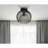 NOWA Selina Deckenleuchte Deckenlampe mit goldfarbenem Metallschirm aus Metall, E27, 40 Watt