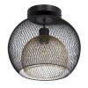 NOWA Selina Deckenleuchte Deckenlampe mit goldfarbenem Metallschirm aus Metall, E27, 40 Watt