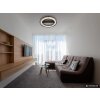 NOWA Rilas LED Deckenleuchte mit naturfarbenem Bambusschirm Ø 46 cm modern dimmbar
