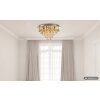 NOWA London goldfarbene Metall-Deckenlampe mit Acrylglas 5-flammig E14 ø 46 cm