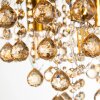 NOWA London goldfarbene Metall-Deckenlampe mit Acrylglas 5-flammig E14 ø 46 cm
