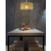 NOWA Leeds Goldene Metall-Deckenlampe E27 Ø 35 cm mit bernsteinfarbenem Schirm