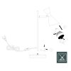 Steinhauer Preto Tischlampe GU10 mit drehbarem Leuchtenkopf, modern