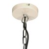 Steinhauer Frisk cremefarbene Metall-Pendelleuchte, Industrial, Länge 50 cm