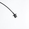 Steinhauer Curve moderne Bogenlampe mit grauem Stoffschirm, dimmbar, 210 cm