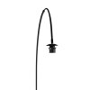 Steinhauer Curve Bogenstehlampe, Bogenlampe mit weißem Stoffschirm, E27, IP20
