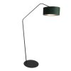 Steinhauer Zig-Zag Stehlampe/Stehleuchte E27 mit grünem Schirm, dimmbar, Schalter
