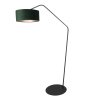 Steinhauer Zig-Zag Stehlampe/Stehleuchte E27 mit grünem Schirm, dimmbar, Schalter