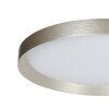 Steinhauer flache runde LED Deckenleuchte Flady, silber, dimmbar, 2700 Kelvin warmweiß