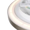 Steinhauer Flady silberne moderne LED Deckenleuchte 2-flammig 2700K 4600lm 40W