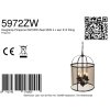 Steinhauer Pimpernel klassische 4-flammige Rauchglas-Hängeleuchte E14 Ø 25 cm