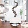 Steinhauer Bollique LED 12-flammige Cluster-Pendelleuchte Kugeloptik, Länge 50 cm für Esszimmer