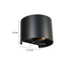 Steinhauer Logan LED Wandlampe Wandleuchte IP54 modern halbrund 2-flammig dimmbar