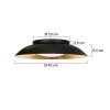 Steinhauer Brotke runde LED Deckenleuchte goldfarben Ø 40 cm 2700 K 1150 lm 12 W