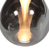 Steinhauer Glimsy LED Pendelleuchte aus Glas mit rauchfarbenem Glasschirm, Ø 22 cm