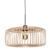 Steinhauer Sparkled Light Esstisch-Pendelleuchte aus Holz, Länge 50 cm, dimmbar