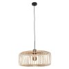 Steinhauer Sparkled Light Esstisch-Pendelleuchte aus Holz, Länge 50 cm, dimmbar