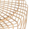 Steinhauer Sparkled Light Holz-Pendelleuchte mit braunem Holzschirm, verstellbar, Länge 60 cm