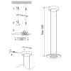 Steinhauer LED Pendelleuchte Soleil, flache Form, höhenverstellbar, 2700 Kelvin warmweiß