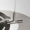 Steinhauer Soleil LED 2-flammige Ring-Pendelleuchte modern, dimmbar, silber, Länge 32 cm