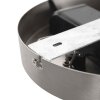 Steinhauer Soleil LED 2-flammige Ring-Pendelleuchte modern, dimmbar, silber, Länge 32 cm