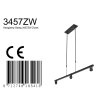Steinhauer Stang 3-flammige Balkenpendelleuchte, höhenverstellbar, 120 cm