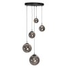 Steinhauer Bollique LED 5-flammige Esstisch-Pendelleuchte 60 cm modern dimmbar