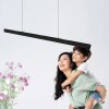 Steinhauer Fluxy längliche LED Pendelleuchte für Esszimmer, Länge 9 cm, 2700 Kelvin