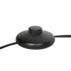 Steinhauer Bloeba Bogen-Stehlampe für Wohnzimmer mit weißem Stoffschirm, modern