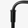 Steinhauer Moderne Stehlampe Bloeba mit auskragendem Arm, verstellbar, blauem Schirm