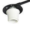 Steinhauer Stehlampe Sparkled Light mit rundem schwarzem Stoffschirm, verstellbar