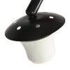 Steinhauer Stehlampe Sparkled Light mit rundem schwarzem Stoffschirm, verstellbar