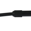 Steinhauer Stehlampe Sparkled Light mit rundem schwarzem Stoffschirm, verstellbar