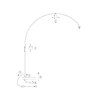 Steinhauer Sparkled Light Stehleuchte mit braunem Holzschirm, E27, dimmbar, IP20, 240 cm