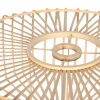 Steinhauer Sparkled Light Stehleuchte mit braunem Holzschirm, E27, dimmbar, IP20, 240 cm