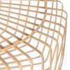 Steinhauer Sparkled Light Stehleuchte mit braunem Holzschirm, E27, dimmbar, IP20, 240 cm