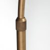 Steinhauer Sparkled Light Bogenstehlampe aus Metall in Bronze mit braunem Seegras-Schirm