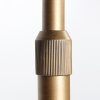 Steinhauer Sparkled Light Bogenstehlampe aus Metall in Bronze mit braunem Seegras-Schirm
