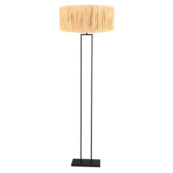 Steinhauer Stang klassische Stehlampe Bodenleuchte mit Seegrasschirm, E27, dimmbar, IP20