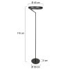 Steinhauer Mykty 2-flammige LED-Stehleuchte dimmbar modern 2700 K 2600 lm 20 W