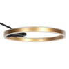 Steinhauer Ringlux goldfarbene LED Bogen-Stehlampe mit Ring, 4000 Lumen, 20 W