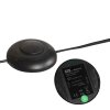 Steinhauer Ringlux LED Bogenstehlampe mit weißem Ringschirm, 2-flammig, 240 cm