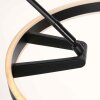 Steinhauer Ringlux LED Bogenstehlampe mit weißem Ringschirm, 2-flammig, 240 cm