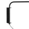 Steinhauer Bloeba Wandlampe mit braunem Holzschirm, dimmbar, mit Schalter E27