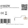Steinhauer Bloeba Wandlampe mit braunem Holzschirm, dimmbar, mit Schalter E27