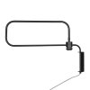 Steinhauer Bloeba Wandlampe mit braunem Holzschirm, dimmbar, mit Schalter E27