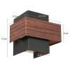 Steinhauer Muro braune Metall-Wandleuchte G9 dimmbar 2700 Kelvin 300 Lumen 3 Watt IP20